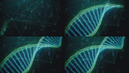 DNA 双螺旋1高清在线视频素材下载