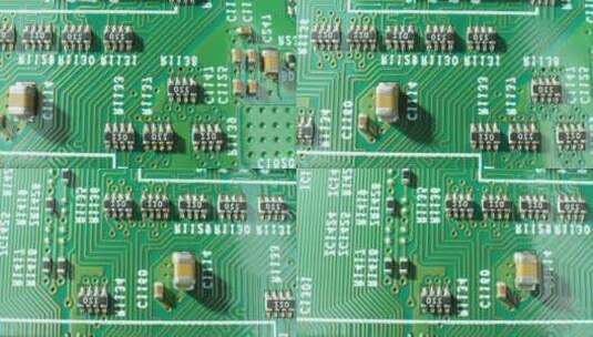 印刷电路板的宏视频。4K镜头。高清在线视频素材下载