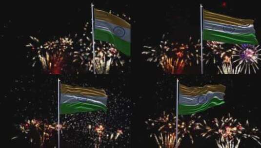 印度国旗包高清在线视频素材下载