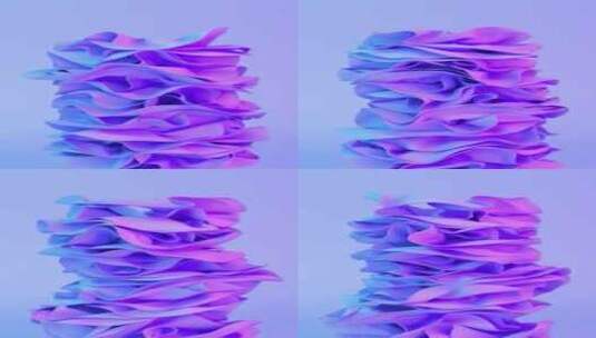 紫色背景与折叠的纺织层高清在线视频素材下载