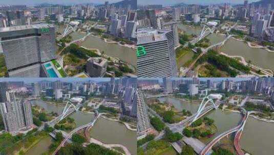 4K航拍广州南沙蕉门河3高清在线视频素材下载