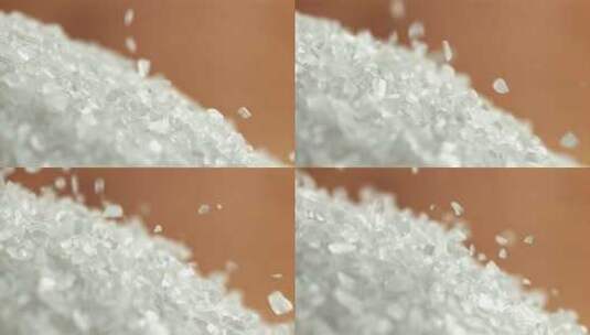 白糖 结晶盐 海盐高清在线视频素材下载