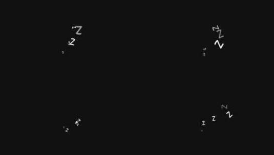 zzz睡觉打呼噜表情动画高清在线视频素材下载