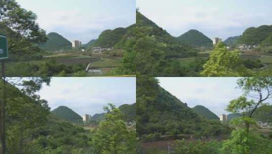 贵州省贵阳市春天高速风景高清在线视频素材下载