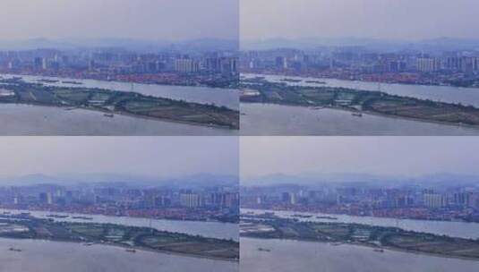 广州黄埔鱼珠港口码头高清在线视频素材下载