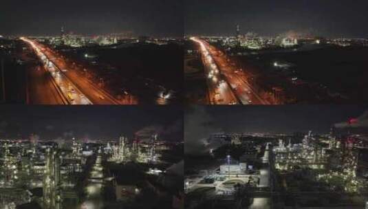 夜晚城市车流高清在线视频素材下载