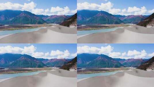 西藏林芝佛掌沙丘延时高清在线视频素材下载