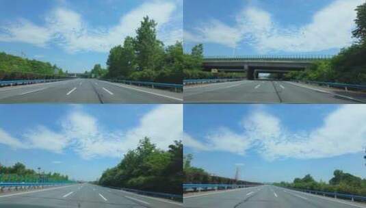 高速公路开车汽车第一视角高清在线视频素材下载
