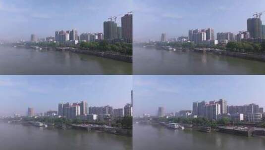 常德城市沅江航拍高清在线视频素材下载