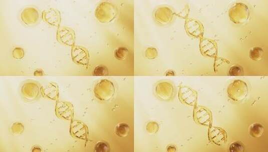 DNA水分子螺旋结构球高清在线视频素材下载