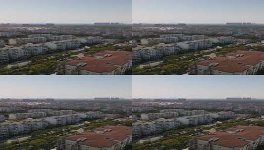 上海住宅小区鸟瞰全景高清在线视频素材下载
