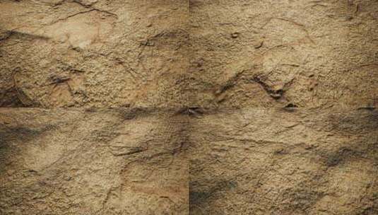 特写干燥土壤地面4K高清在线视频素材下载