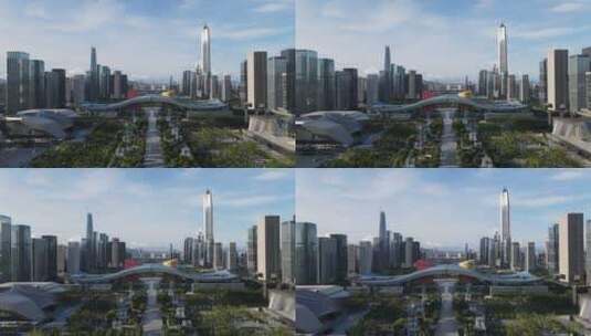 深圳市民中心2高清在线视频素材下载