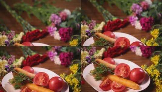 番茄西红柿蔬菜美食 (21)高清在线视频素材下载