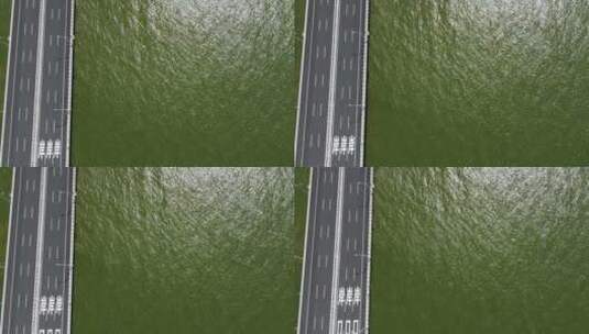 港珠澳大桥桥面高清在线视频素材下载