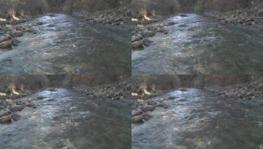 温柔的小溪流水高清在线视频素材下载