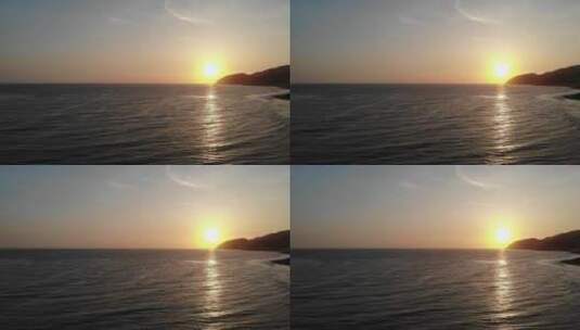 海洋的日落景观高清在线视频素材下载