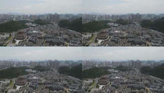4K航拍广西柳州窑埠古镇高清在线视频素材下载
