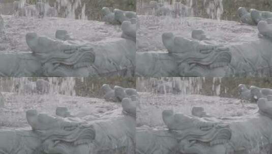 龙吐水升格拍摄LOG视频素材高清在线视频素材下载