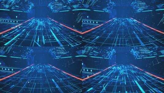 4K三维科技空间场景动态视频背景高清在线视频素材下载