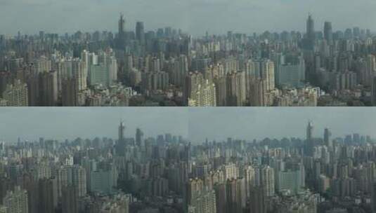 城市光影,上海城市光影,阳光扫过大都市高清在线视频素材下载