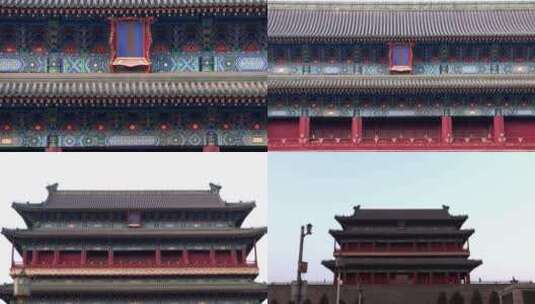 推出镜头北京正阳门城楼牌匾特写高清在线视频素材下载
