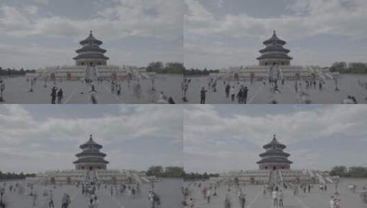 北京天坛 祈年殿延时高清在线视频素材下载