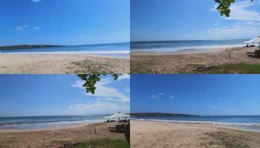巴厘岛金巴兰海滩的海浪高清在线视频素材下载