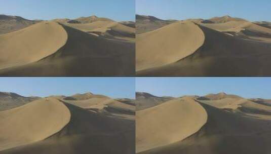 原创 甘肃敦煌鸣沙山沙漠自然风光航拍高清在线视频素材下载