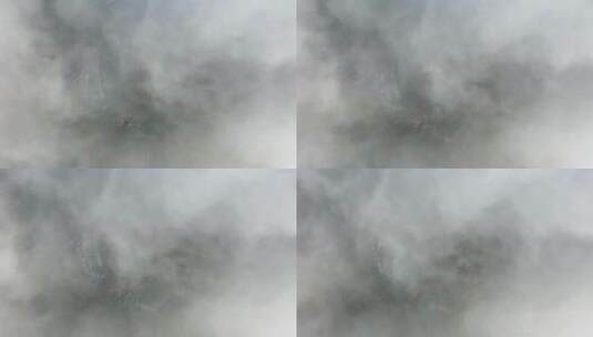 俯瞰城市高空云海高清在线视频素材下载