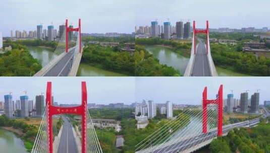 六安淠史杭大桥高清在线视频素材下载