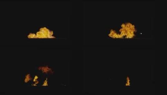 4k爆炸生成的多种火焰效果背景视频素材11高清在线视频素材下载