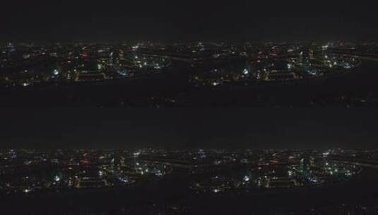 广州市城市建筑风光夜景航拍高清在线视频素材下载