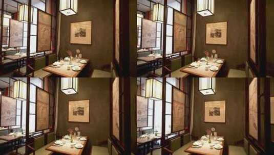 饭店古典装修高清在线视频素材下载