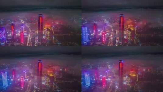 广东省东莞市城市风光延时高清在线视频素材下载