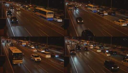 北京上海广州深圳大城市交通拥堵高清在线视频素材下载
