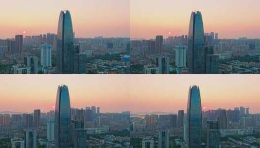 深圳宝安高楼 恒明珠金融大厦高清在线视频素材下载