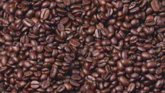 咖啡豆大特写实拍高清在线视频素材下载