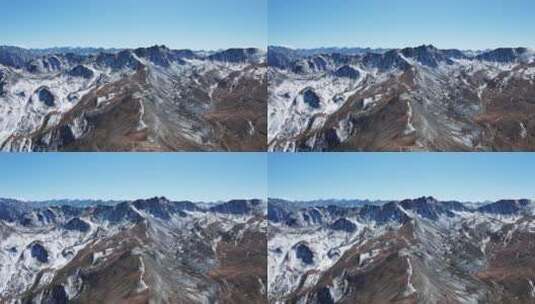 川西雪山山脉航拍高清在线视频素材下载