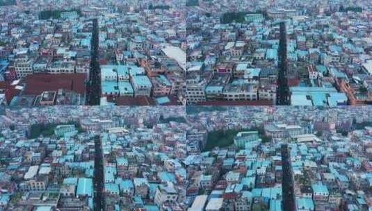 疫情后广州大塘城中村航拍-7高清在线视频素材下载
