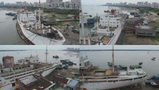 湛江海上城市高清在线视频素材下载
