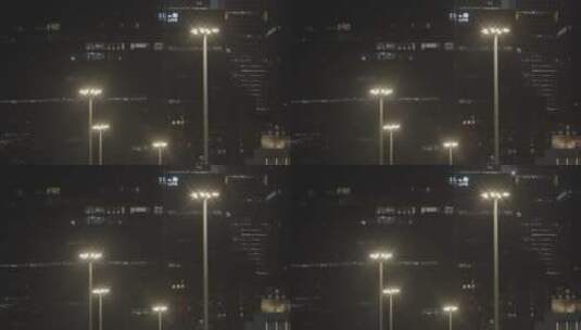 夜景城市车流空镜高清在线视频素材下载