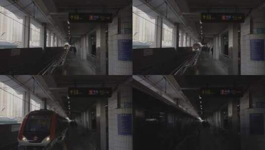 4K行驶中的上海地铁高清在线视频素材下载