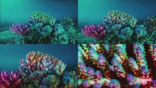 海底生物3高清在线视频素材下载