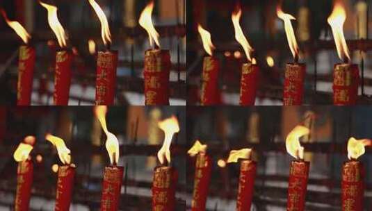 寺庙香烛高清在线视频素材下载