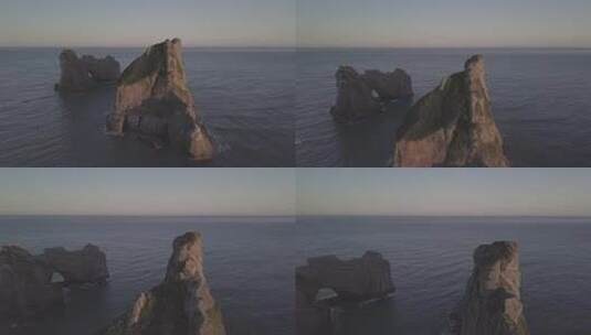 海里的岩石高清在线视频素材下载