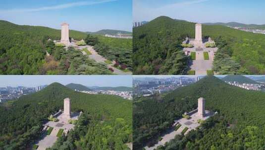 徐州淮海战役烈士纪念塔-4k航拍高清在线视频素材下载