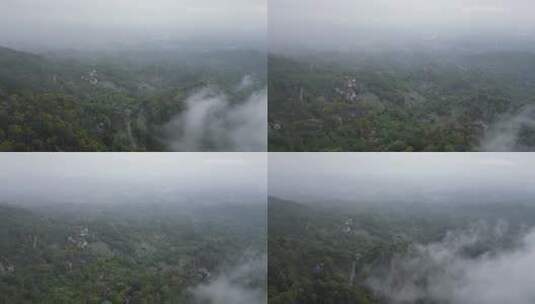 雅安名山区雨中蒙顶山 (5)高清在线视频素材下载