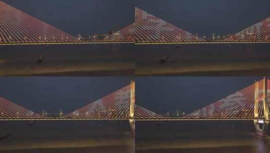武汉地标长江大桥二桥高清在线视频素材下载