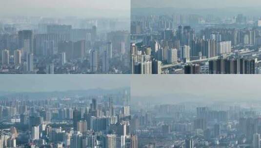 空气质量 雾霾 空气污染 城市雾霾高清在线视频素材下载